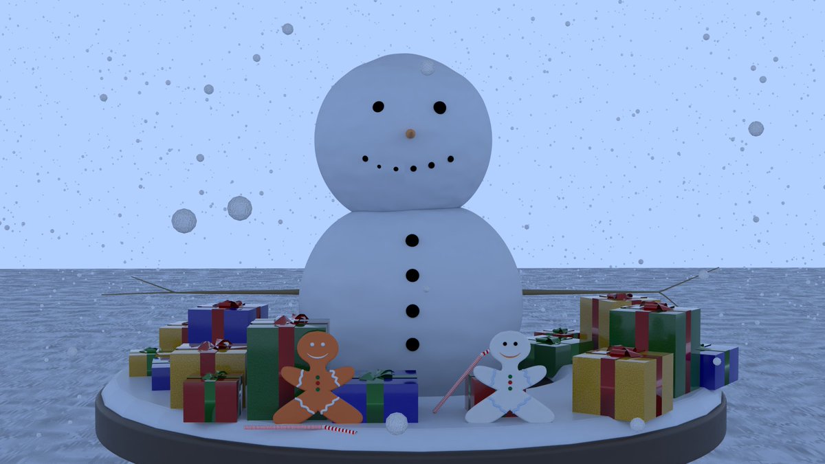 vahid199624's tweet photo. Cristmas post designed with #blender3d and rendered via #v_ray renderer https://t.co/pJeWc6NEq9