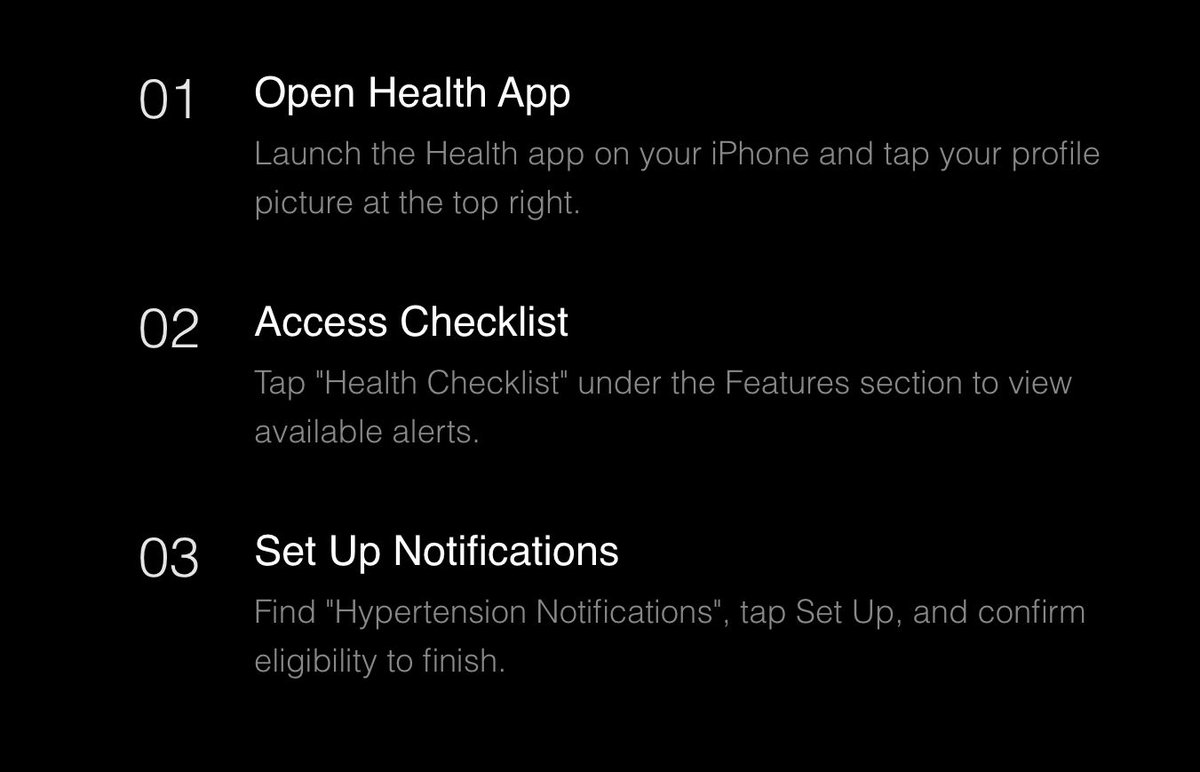 techpp's tweet image. Apple Watch rolls out hypertension notifications in India. Here are the Steps to set up hypertension notifications on your Apple Watch:

#AppleWatch #Hypertension #HealthTech #India