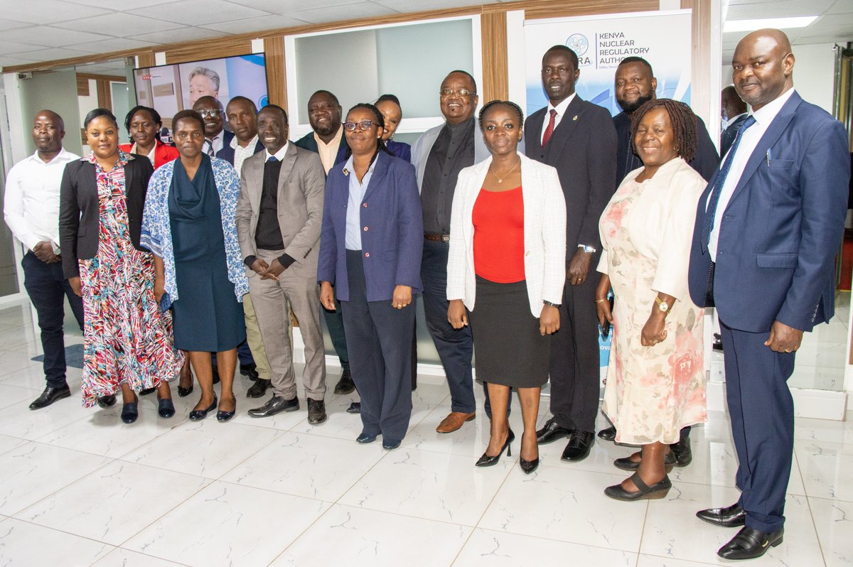 knrakenya's tweet photo. @knrakenya  welcomed a high-level delegation from Zimbabwe, led by Dr. Benson Martins Dube, Principal Secretary, OPC, to strengthen cooperation in nuclear regulation and cancer control. The team, received by DG @chumba_james included Dr. Anna Mary Nyakabau https://t.co/VVArdLyZ7h