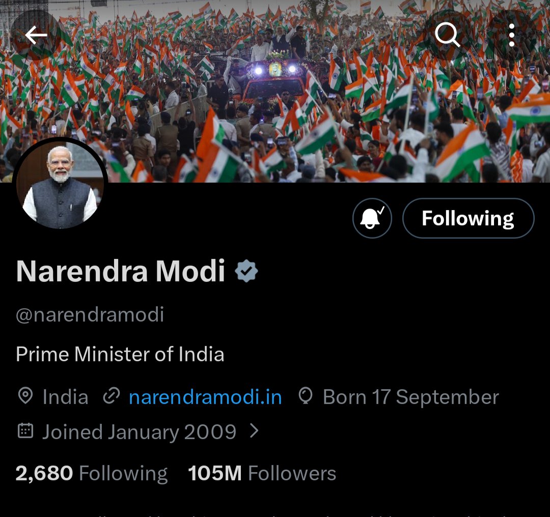 Hello <a href="/grok/">Grok</a> PM नरेंद्र मोदी 105 M फॉलोवर में से कितने फेक फॉलोवर हैं..?