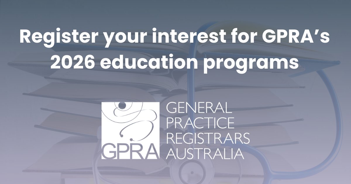 General Practice Registrars Australia (GPRA) tweet media
