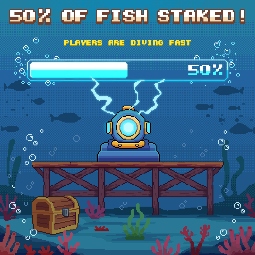 Over 50% of all $FISH airdrop claims are already staked

The community is locking in hard