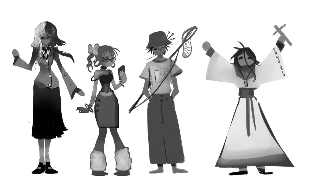 DonCat_mask4630's tweet image. #CharacterDesign #ConceptArt #VisualDevelopment #VisDev #CharacterArtist #AnimationDesign #GameArt #2DConcept #PortfolioPiece #OriginalCharacter #Silhouettes