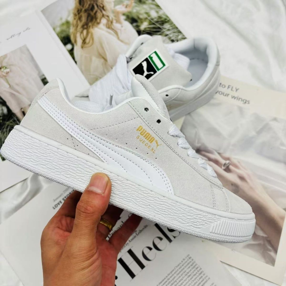 Puma Suede Sneakers
Available in Pink, White &amp; Beige
Sizes: 39–44

🏷️₦60,000 ❌
Now ₦50,000 ✔️

📍 Port Harcourt | 🚚 Nationwide Delivery
To order, send a DM