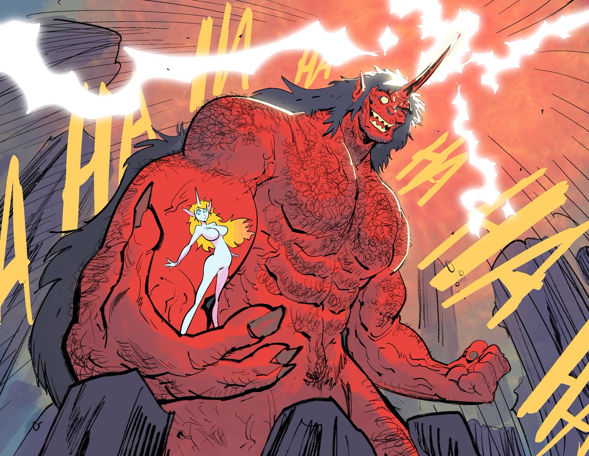 Would you read a comic called Unicorn Man? (The answer is yes) #illustration #cartoon #art