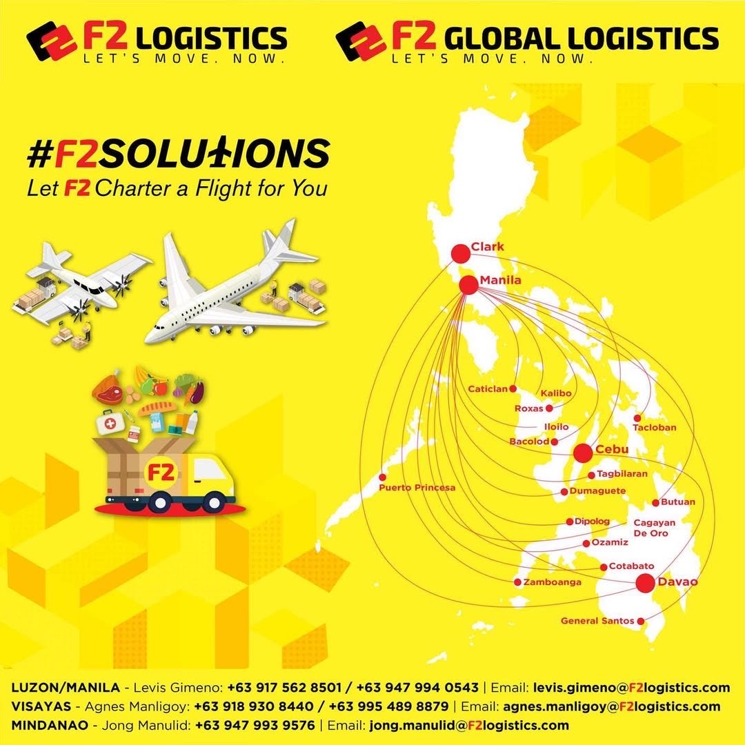 #F2Solutions

We provide creative solutions for our service delivery. This covers goods, food, medicines, equipments, appliances, and other commercial and non-commercial items.

We are not just your ordinary logistics partner; we are also your solutions provider.

As we work with