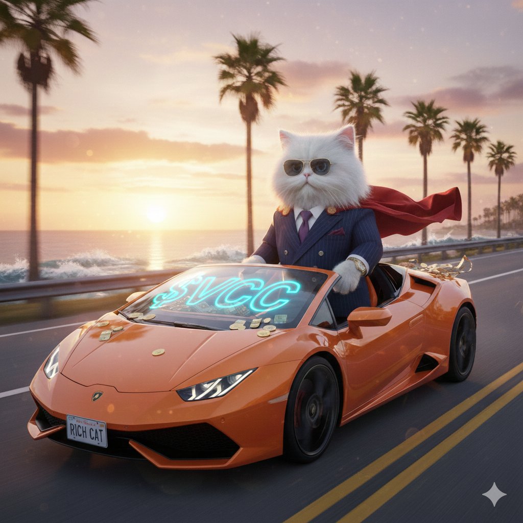 kayceeonyia's tweet photo. 1st image: Zooming past the competition. The VCC Cat knows the price of success. 💰 Driven by $VCC. #LamborghiniCat #RichCat

2nd image: VCC's fiercest—and fluffiest—defender of the night! 🐾 

My Entry😻
@VampCatCoinSOL @KyennMark https://t.co/wbUtOIeCNf