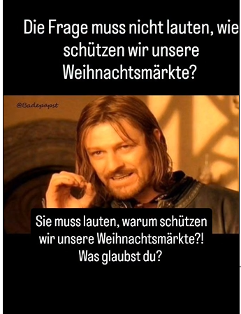 Das lässt sich leicht beantworten, weil Islamisten unsere Bräuche und Feste hassen!😡