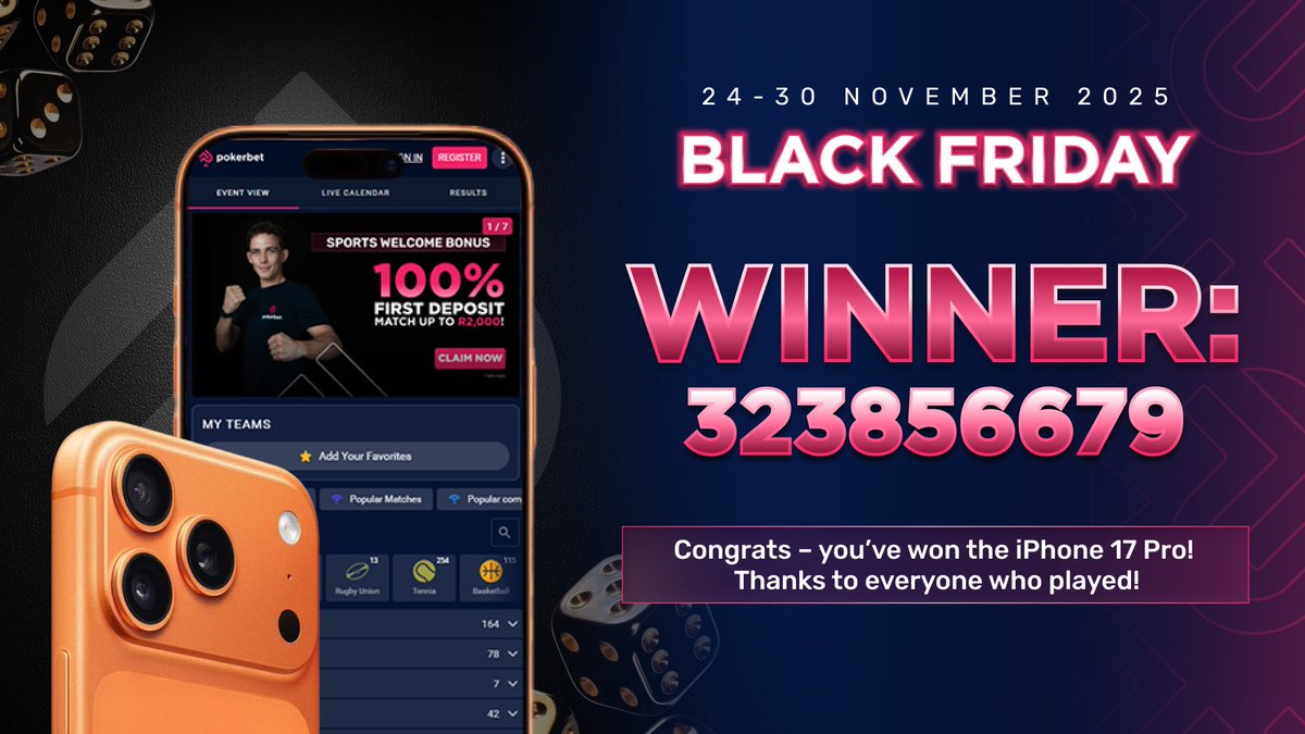 Congratulations to our lucky winner of the iPhone17 Pro! 🥳
Thanks to everyone who played 😎