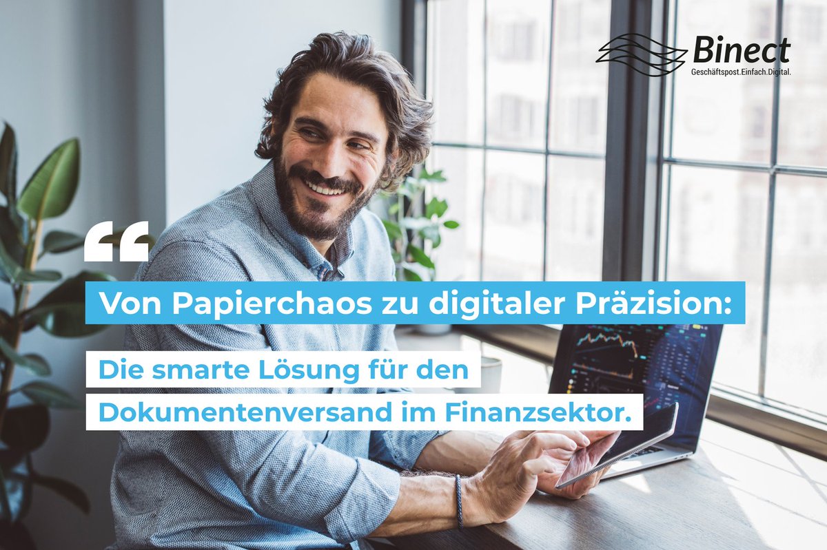 𝗠𝗶𝘁 𝗕𝗶𝗻𝗲𝗰𝘁 𝗱𝗶𝗴𝗶𝘁𝗮𝗹𝗶𝘀𝗶𝗲𝗿𝗲𝗻 𝗙𝗶𝗻𝗮𝗻𝘇𝗱𝗶𝗲𝗻𝘀𝘁𝗹𝗲𝗶𝘀𝘁𝗲𝗿 𝗶𝗵𝗿𝗲𝗻 𝗴𝗲𝘀𝗮𝗺𝘁𝗲𝗻 𝗣𝗼𝘀𝘁𝘃𝗲𝗿𝘀𝗮𝗻𝗱: 

binect.de/branchen-refer…

#Finanzdienstleistungen #Banking #Compliance #Binect #Digitalisierung #HybridPost #Briefversand