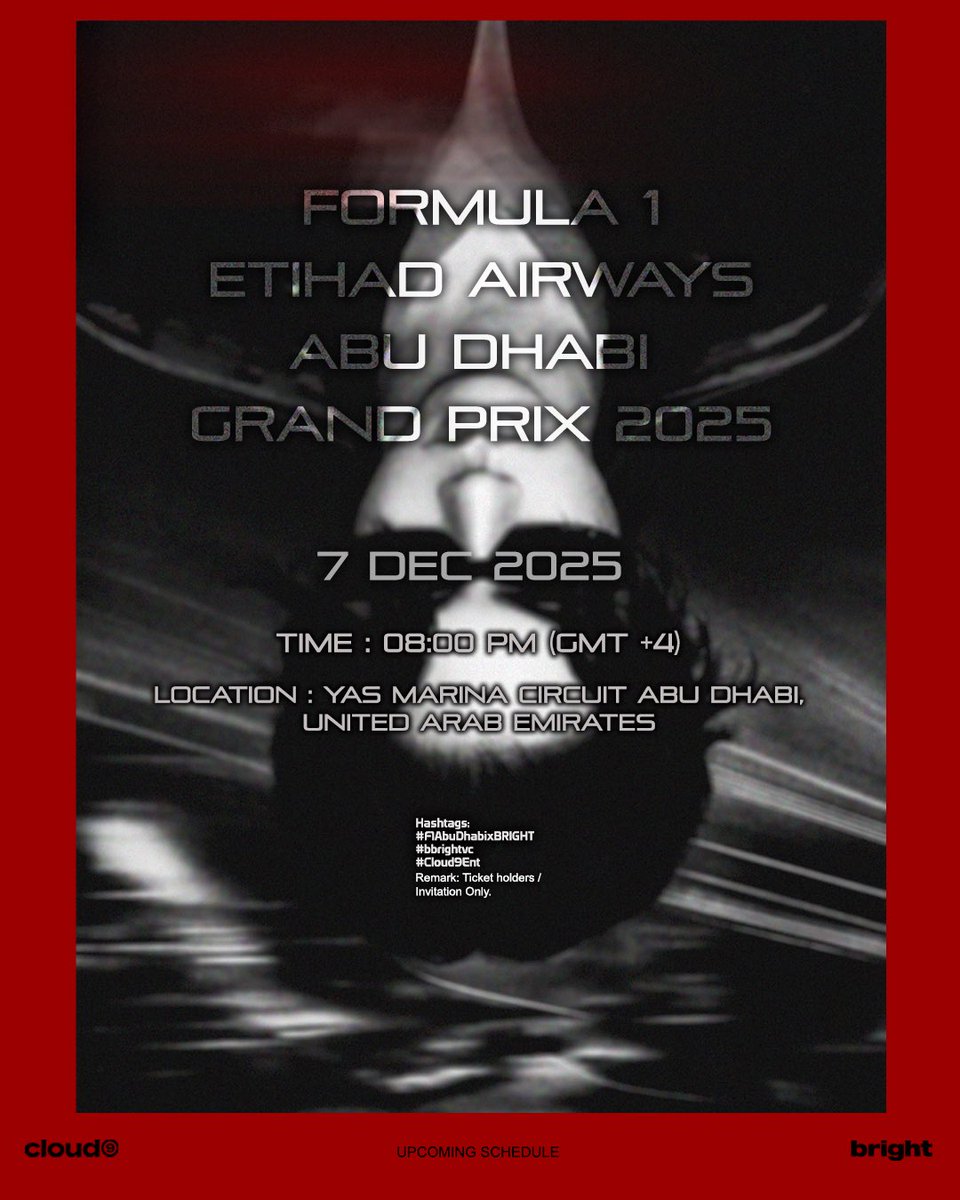 BRIGHT’s UPCOMING SCHEDULE  

#BRIGHTsSchedule 
#bbrightvc 
#Cloud9Ent