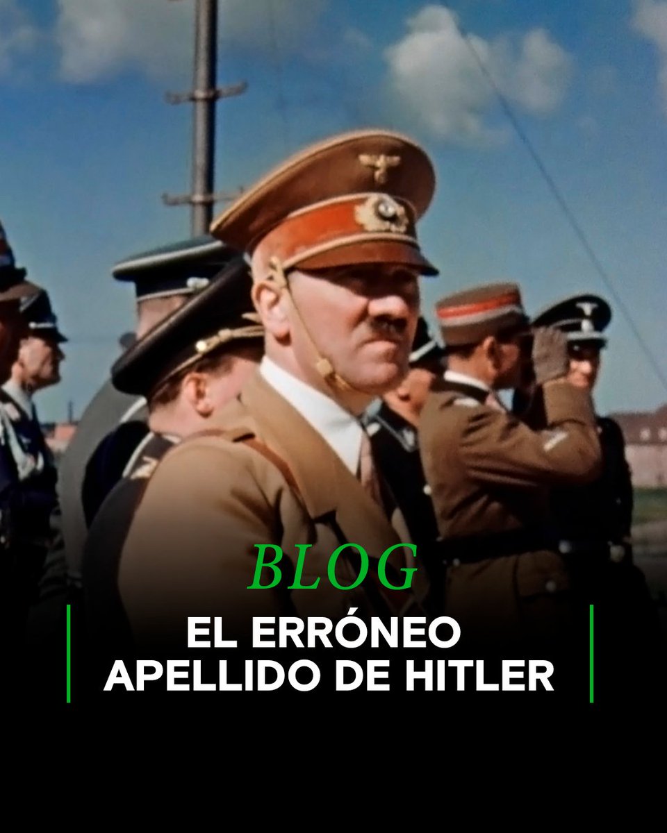 ¿Sabías que, el padre de Adolf Hitler, Alois fue bautizado con el apellido de Schicklgruber en lugar de con el apellido de su padre, Hitler? Nació fuera del matrimonio y no sabía con total exactitud ni su apellido ni quien era su padre 👉🏼 ow.ly/c7ea50Uj8bR