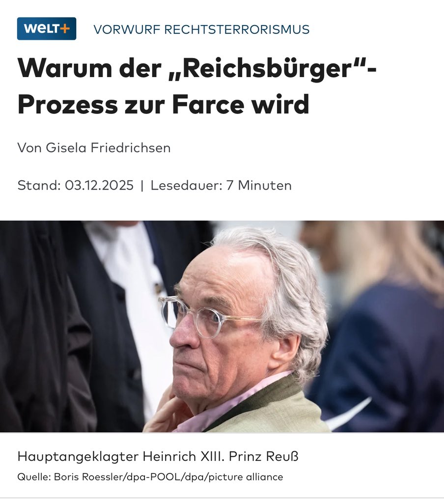 LiberalMut's tweet image. Die Nürnberger Prozesse dauerten vom 20. Nov. 1945 – 1. Okt. 1946

Wie kann der Staat heute über 3 Jahre für die Reichsbürger benötigen? Und kein Ende in Sicht.
