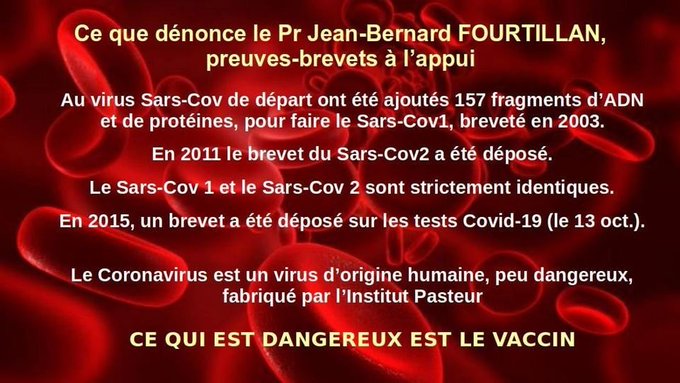 Barberis888's tweet image. Voilà ce que dénonce le Professeur Fourtillan qui lui a valu en 2020 une première hospitalisation en psychiatrie suivi d'une incarcération à La Santé en 2021.