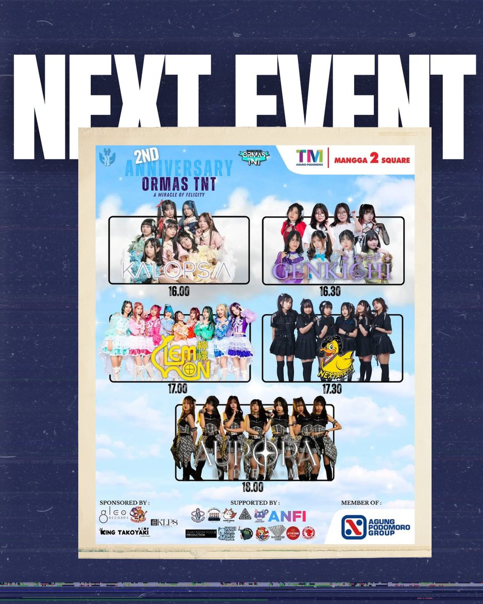 nadinection's tweet photo. 『NEXT EVENT』

2nd Anniversary Ormas TNT
🗓️Saturday, 6 Dec
📍Jakarta
⏰16:00
🎟️NO OTS
📸Available on @kalopsia_idol https://t.co/fHxpquKsQ4