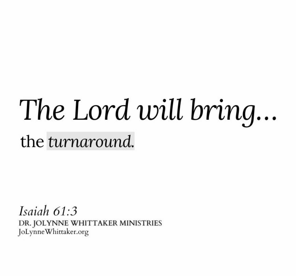DrJoLynneW's tweet photo. WATCH IT HAPPEN! The turnaround is coming and you will SHOUT! Glory to Jesus.
Somebody say TURN IT AROUND! Pour out a blessing God, send the OVERFLOW!
#ADecemberToRemember #WOW https://t.co/LoUEdWaEZn