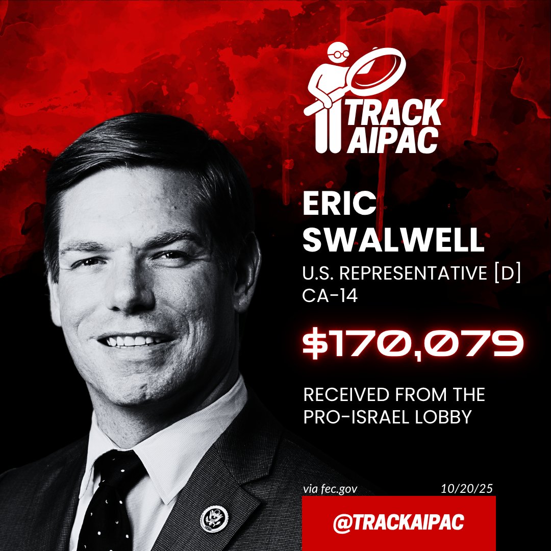 <a href="/ericswalwell/">Eric Swalwell</a> <a href="/JimmyGomezCA/">Jimmy Gomez</a> #CA34 doesn't have to settle for a corrupt genocide enabler! Support <a href="/Angela4CA/">Angela Gonzales-Torres</a> instead!