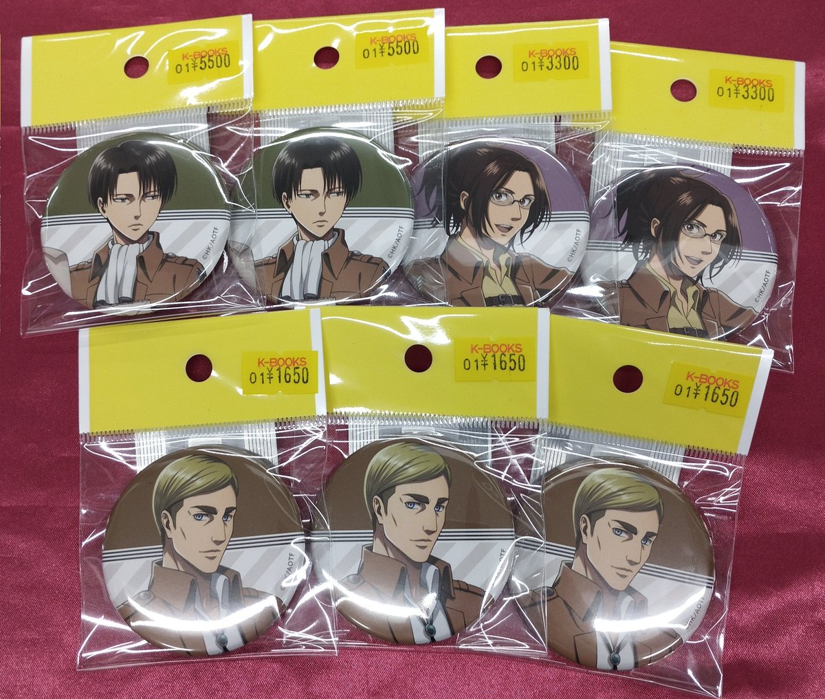 入荷情報】 『 #進撃の巨人』 アニメイトカフェの缶バッジが入荷いたし