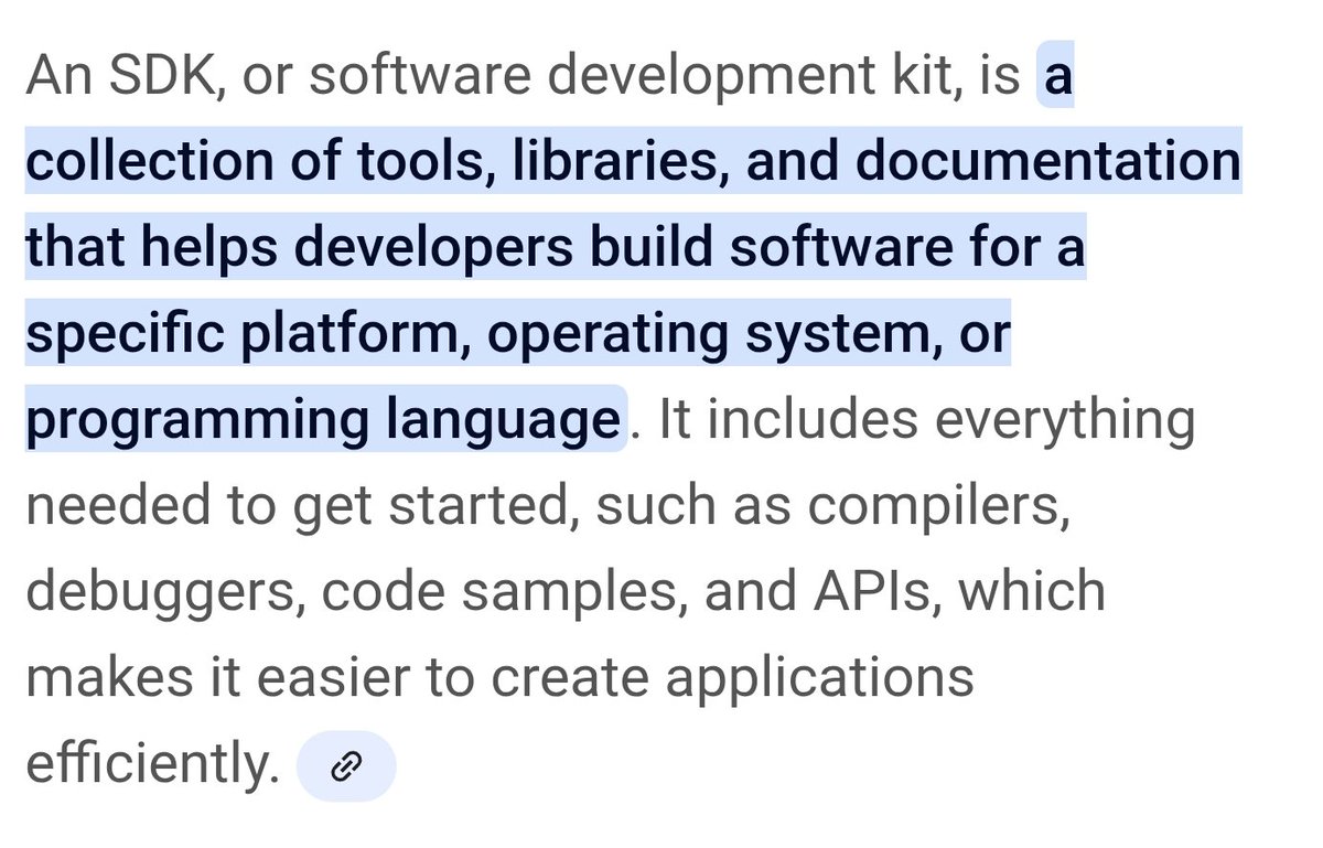 Rihards_Crypto's tweet image. An SDK, or software development kit, is a collection of tools. libraries, and documentatior that helps developers build software for a specific platform, operating system, or programming language. 

$FOG by @FogSwap_com next level shadows 👀