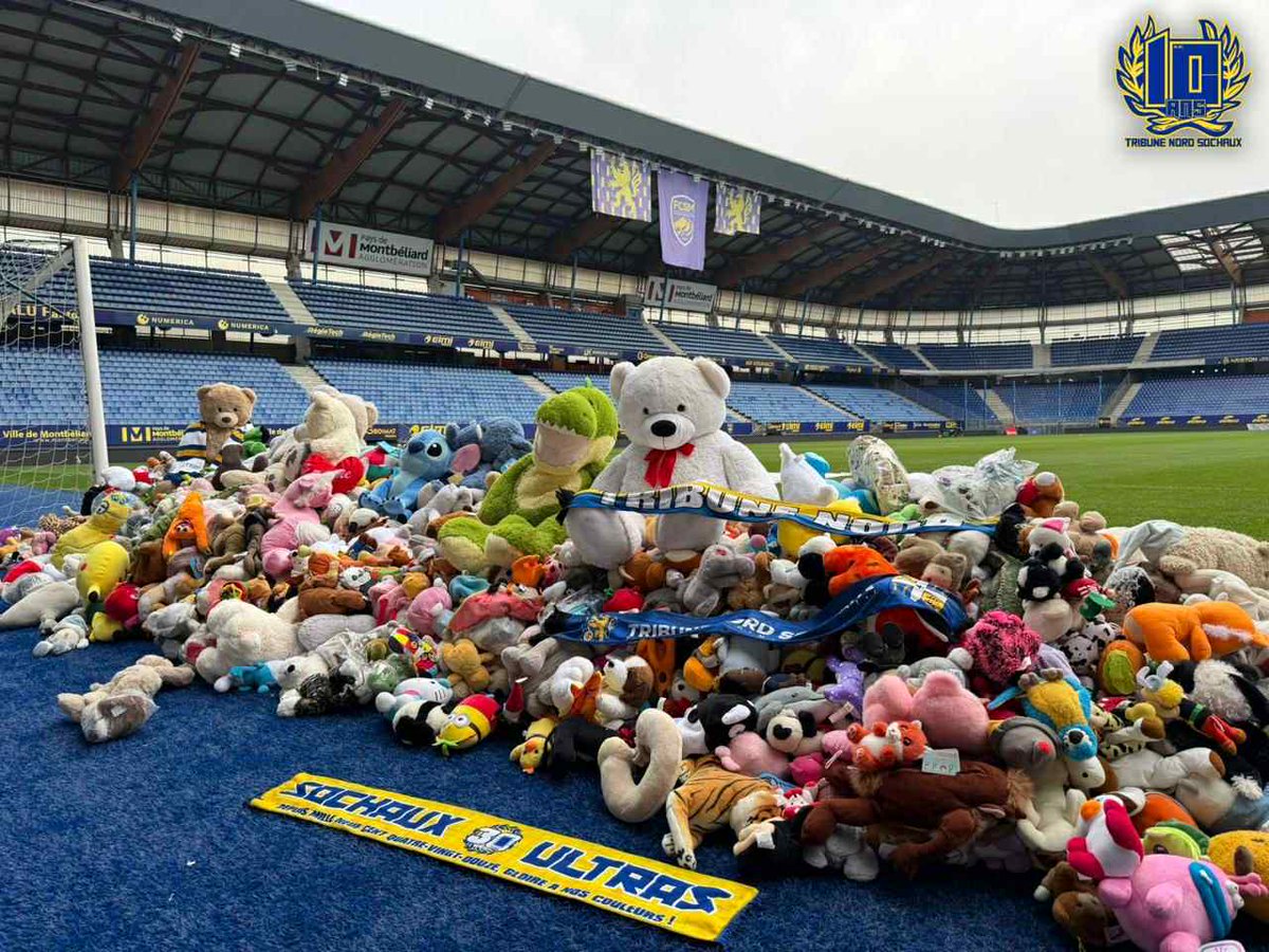 [COLLECTE TNS]

📷 2453 peluches ont été récoltées au profit des enfants hospitalisés de l’<a href="/hnfc_fr/">Hôpital Nord Franche-Comté</a>. 

Un grand merci à l’ensemble des donateurs et au <a href="/FCSM_officiel/">FC Sochaux-Montbéliard</a> pour la réussite de cette action.