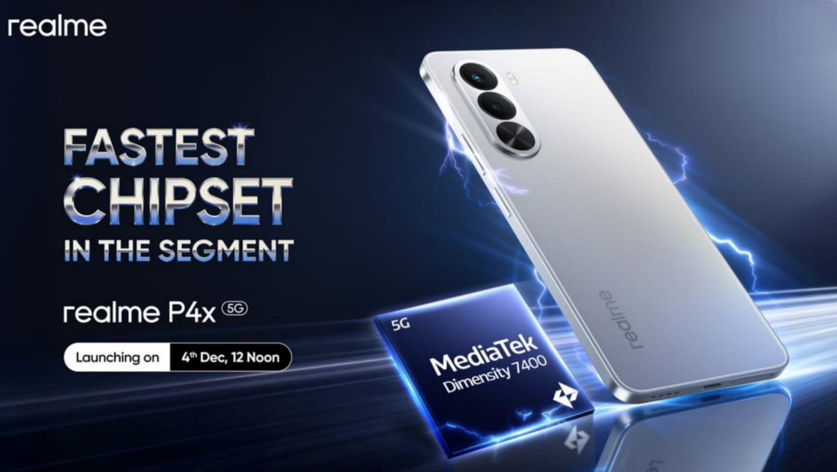lejo34780884869's tweet image. Meet the device that never slows down. The #realmeP4x is engineered for power, perfected for you.
#realmeP4xLaunchingToday
