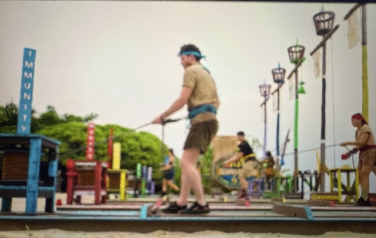 I was never this excited for a white man to win immunity! 
Well deserved 

#Survivor49