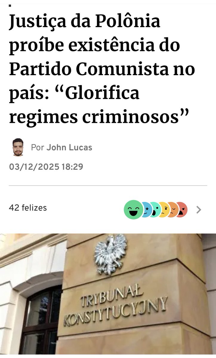 A Polônia viveu sob os dois piores regimes ditatoriais, o nazismo e o comunismo, derrotou os dois e hoje eh um País livre, parabéns aos Poloneses e que exemplo para nós que estamos, passivamente, vendo nosso País estar sendo destruído.🇧🇷