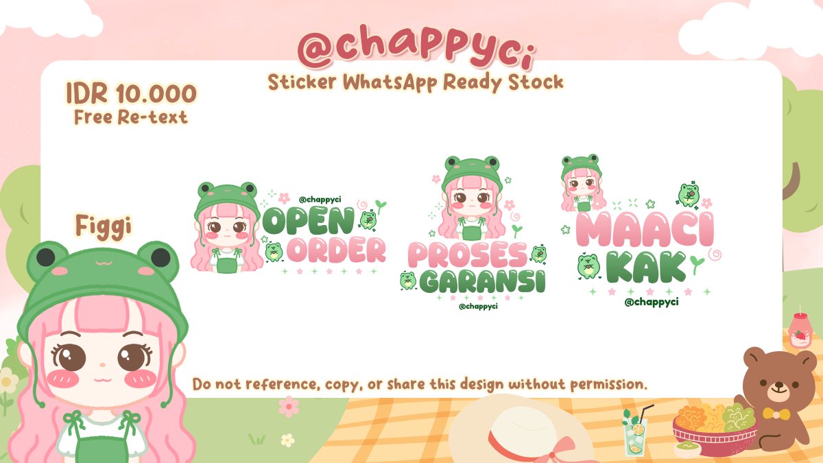 chappy - commis chibi layout, sticker wa, etc tweet media