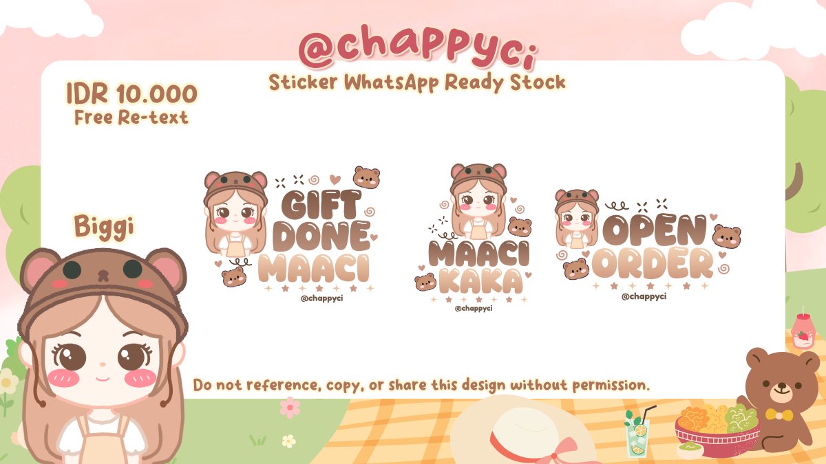 chappy - commis chibi layout, sticker wa, etc tweet media