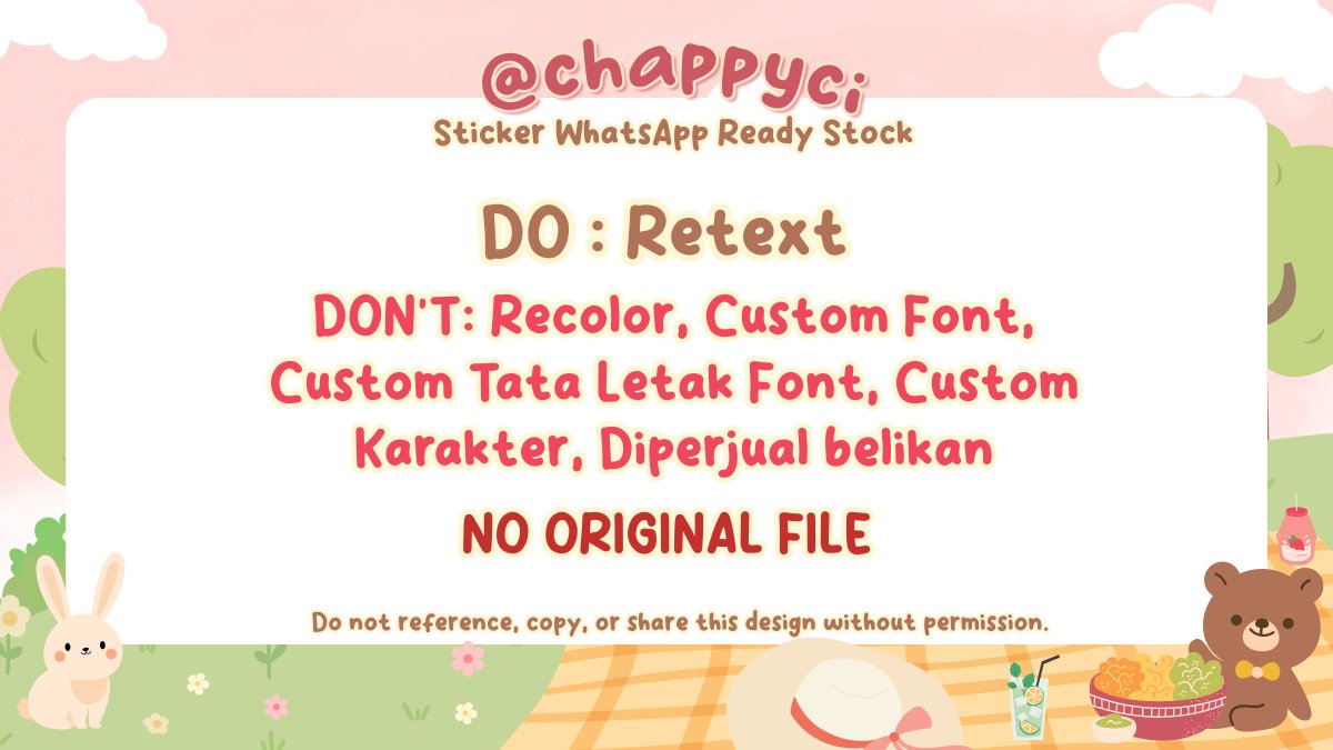 chappy - commis chibi layout, sticker wa, etc tweet media