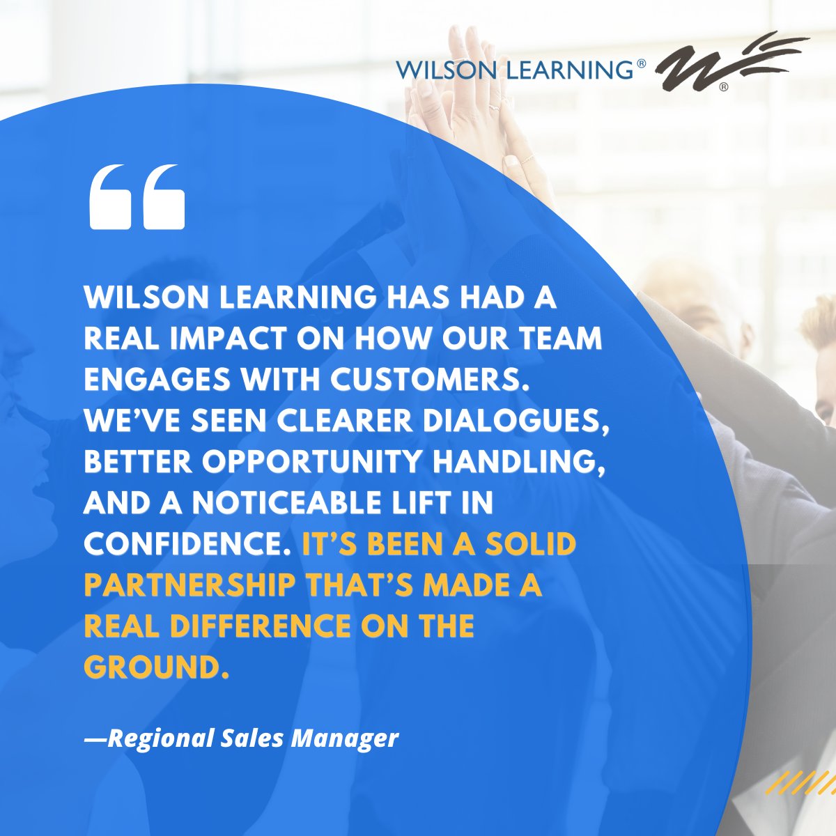 WilsonLearning's tweet image. Real impact shows in how people show up with customers. 

#learningandevelopment #traininganddevelopment #leadershipdevelopment #leadership #leadershiptraining #leadershiptips