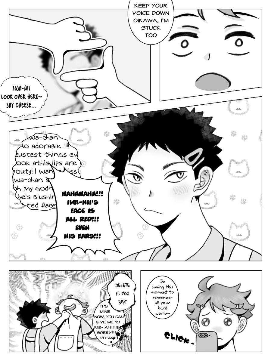 babysitting once and got teased so bad, how are they ever gonna handle having kids in the future???
#oiiwa #及岩