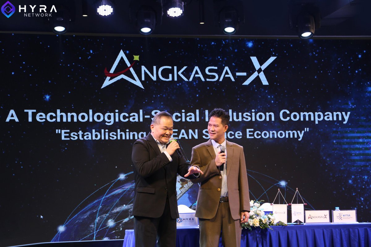 hyranetwork's tweet photo. 🚀 Angkasa-X: The Space-Tech Powerhouse Behind ASEAN’s Satellite Future

When we say Hyra is partnering with leaders, we mean numbers that speak for themselves.

Angkasa-X is building one of the most ambitious satellite networks in Asia, and the scale is massive:

🛰 500+ LEO SATCOM satellites (A-SEANLINK) planned
🛰 25+ EO/IoT/AIS satellites (A-SEANSAT)
🌍 Coverage for 3.8+ billion people across the equatorial belt
📡 Trusted AI-Data pipeline: satellite → edge IDC → blockchain-verified
🚀 PG1 satellite launched (June 2023)
📈 Targeting NASDAQ listing & RWA tokenization of orbital slots

Hyra × Angkasa-X is more than a partnership ~ It’s the convergence of Space Data + Decentralized Compute + Global AI Standards.

The future of Space-AI will be built on chains.
And it starts here!

#AngkasaX #HyraNetwork #SpaceAI  #AIInfrastructure