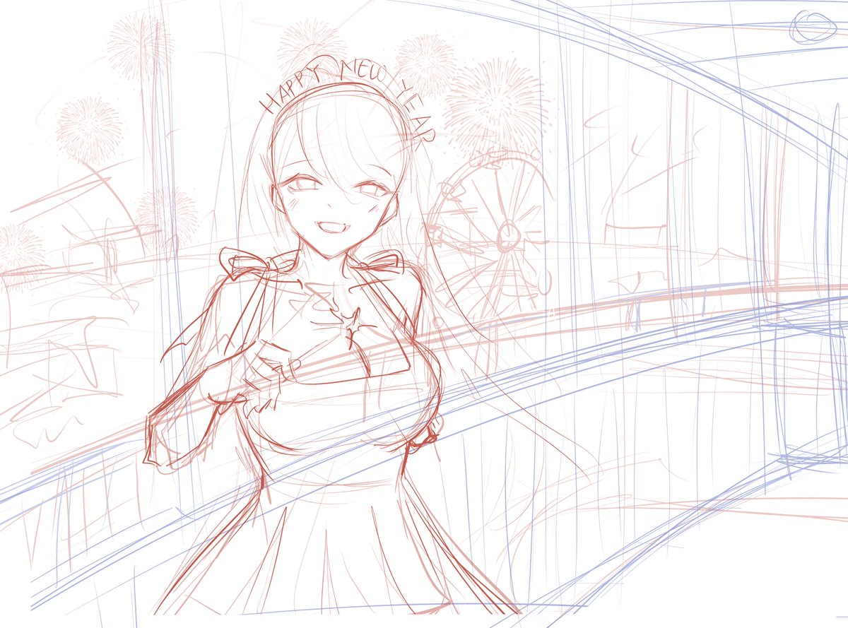 A tiny little leak of my New Year YCH #WIP sketch, it’s still super early, but I just couldn’t resist showing you guys! Aaaand… get ready, because I’ve got a special surprise for this one🤭