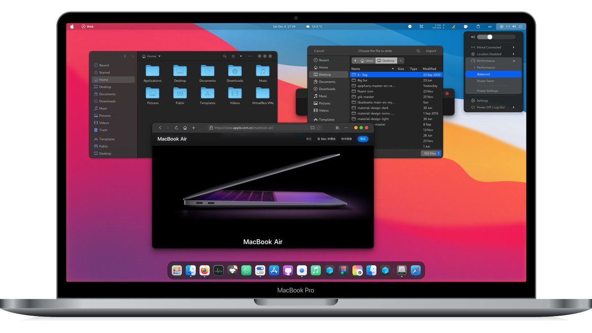 GitHub_Daily's tweet image. Linux 桌面环境虽然自由度高，但默认 UI 往往缺乏统一的美感，想要获得类似 macOS 那种精致的视觉体验，通常需要折腾很久。

最近在 GitHub 留意到 WhiteSur GTK Theme 这个项目，一套像素级复刻 macOS Big Sur 和 Monterey 的设计风格的 GTK 主题。

不仅仅是简单的换肤，而是对 GTK 3/4 应用、GNOME…