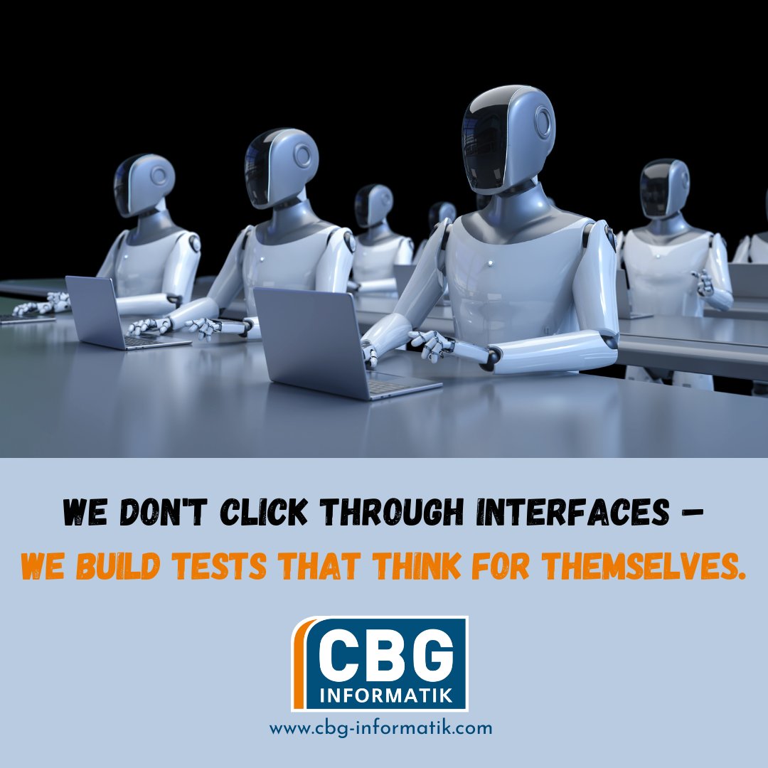 CBG_Informatik's tweet image. Quote of the week: We don&apos;t click through interfaces - we build tests that think themselves.
CBG Informatik GmbH
.
.
#cbginformatik #ERP #erpsystem #as400 #cloudsolution #cloud #Infor #IBM #production #manufacturing #project #automation #testing #projectmanagement #quoteoftheweek