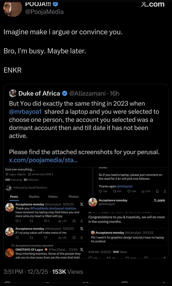 Before I end my rant regarding this whole #10kLaptopsProject laptop empowerment program for 10,000 Nigerian youths, I want to point out some things straight. 

To the best of my knowledge, it’s not a laptop giveaway but an empowerment program to give laptops to those that really