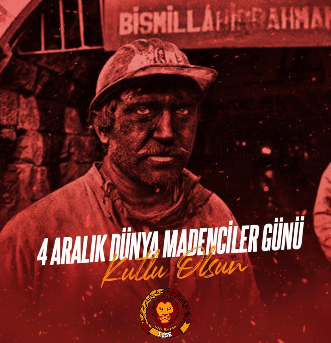Işığınız hiç sönmesin! Yer altından yer üstüne değer üreten madencilerimizin günü kutlu olsun. #4AralıkDünyaMadencilerGünü 

#ultrAslanLİSE