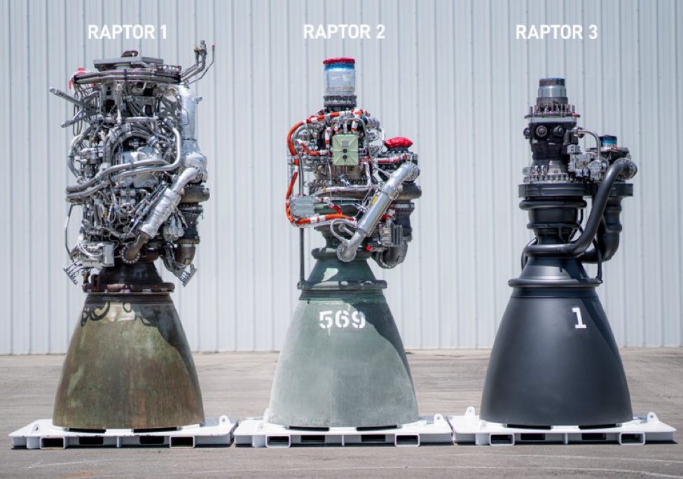 cb_doge's tweet image. The evolution of SpaceX Raptor engines.