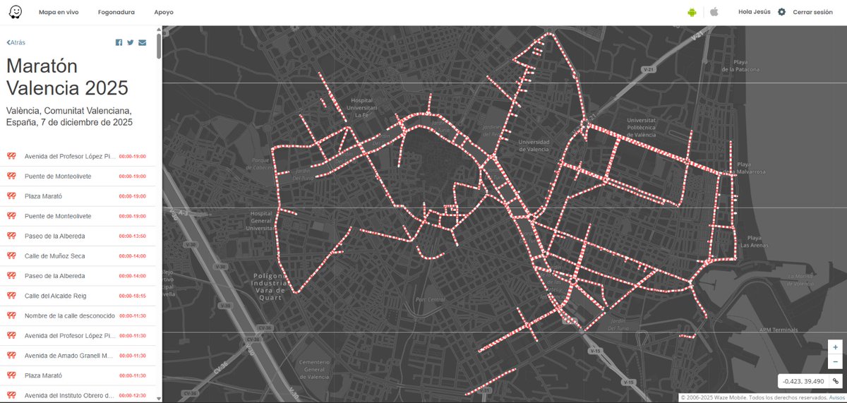VlcMobilitat's tweet photo. 🔝 El @AjuntamentVLC, a través de @TransitValencia, se consolida como el organismo público del Estado más activo integrado en la plataforma de navegación 📲@waze

Consulta todo el trabajo que hacemos 🔗https://t.co/y7Mcimd0Sw

#Waze #trànsitVLC #MobilitatVLC https://t.co/AqzxazlHi9