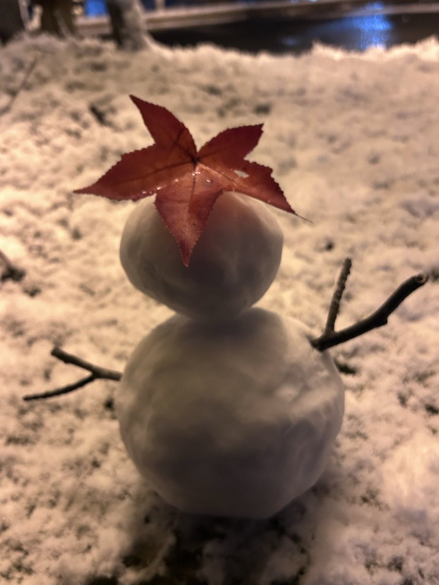 ゆきふってた！初雪？