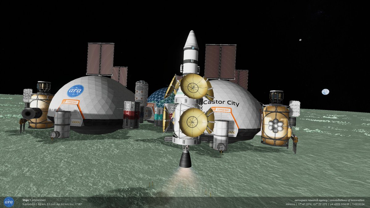 mikusingularity's tweet image. [ARA] Y4, D323-335 - Virgo 1 is launched to flyby Eeloo in one and a half years

(I like doing Oberth maneuvers with spacecraft launched from Minmus)