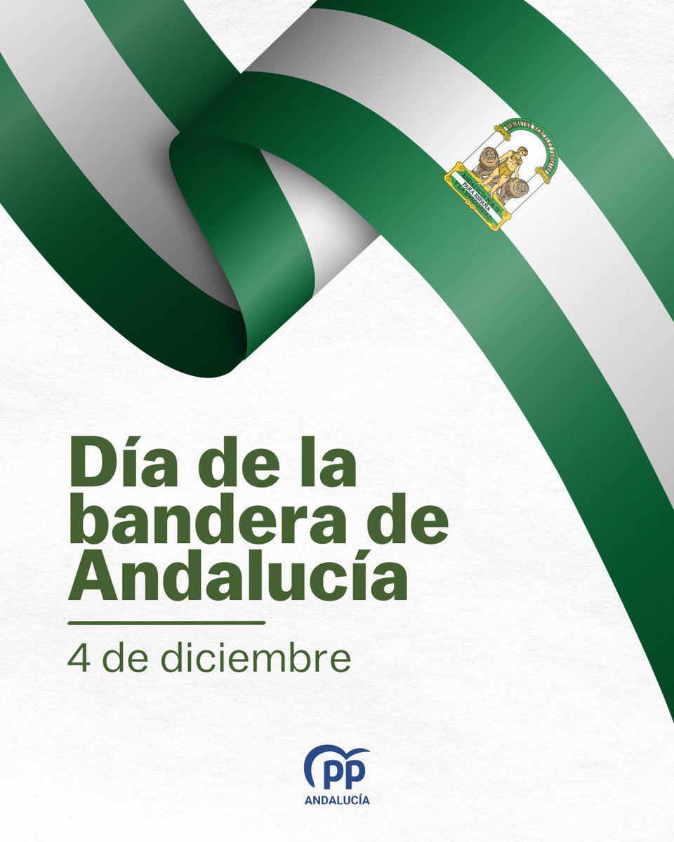 🟢⚪️ ¡Feliz Día de la Bandera de Andalucía!

Hoy es un día para celebrar nuestro orgullo, nuestra pasión por una tierra de talento y futuro. 

¡Viva Andalucía! 💚 

#AndalucíaPorBandera #4D