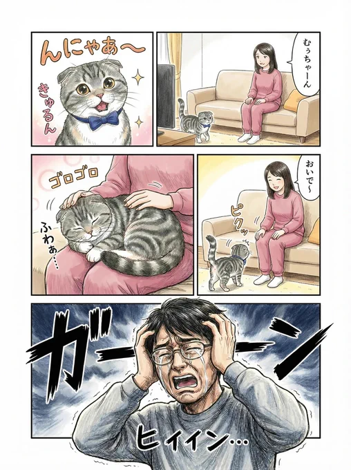 (2/2) 読んでくれてありがとう🐱✨ 猫の日常マンガを投稿してるのでよろしければフォローお願いします🐈🫶🏻
https://t.co/2bmQTuVg0c 