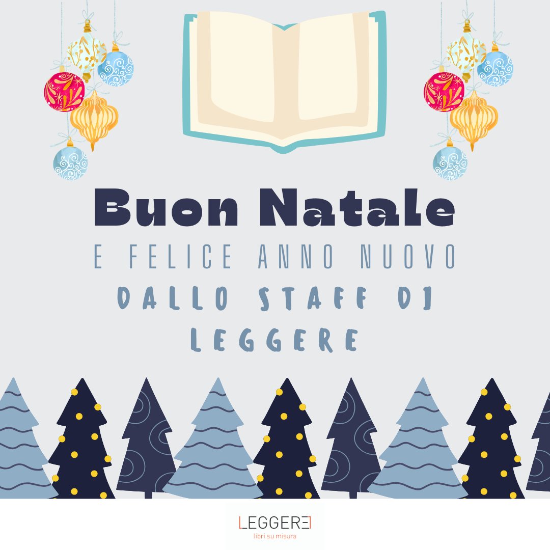 📷📷📷📷 Buon Natale e Felice Anno Nuovo da tutto lo Staff di Leggere!  📷📷📷📷 #leggere #librisumisura https://t.co/7iJFKeMN3k, image size:1080x1080