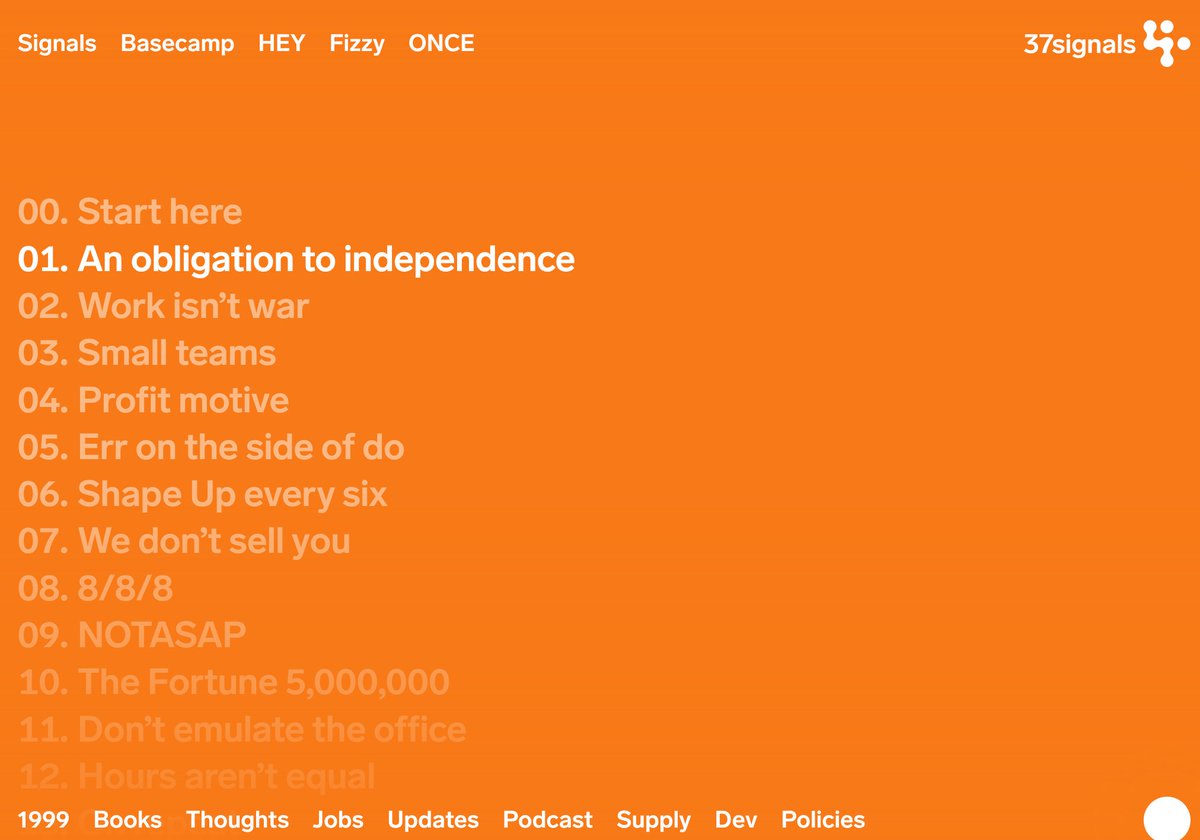 Jason est tellement déterminé à redonner ses lettres de noblesse au webdesign moderne que notre page d'accueil arbore li