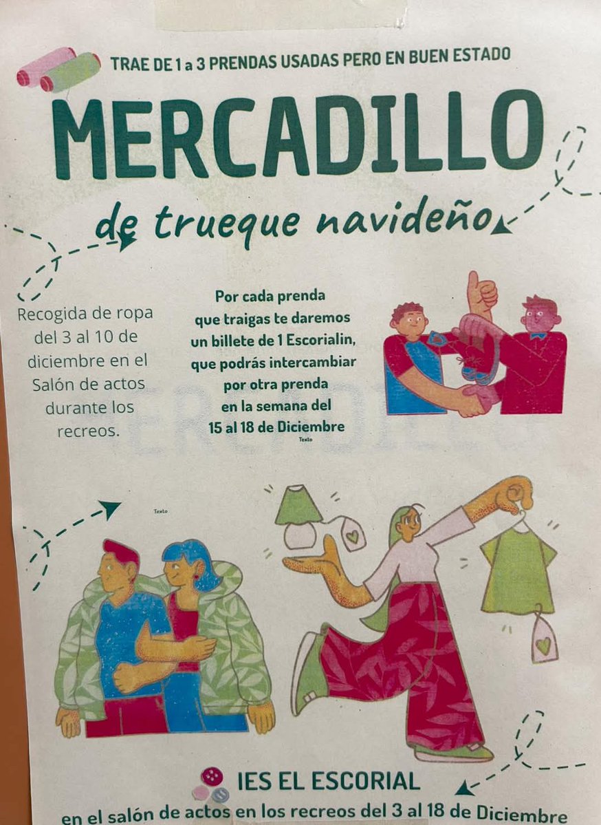 Os invitamos a todos a uniros a nuestro primer Mercadillo de trueque Navideño!