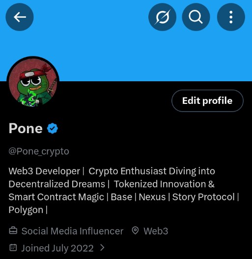Pone_crypto's tweet image. Verified today — the blue tick feels good. 🔵✨

Building in Web3 🛠️, exploring decentralized innovation 🌐, and sharing the journey 🚀

If you vibe with crypto 💰, dev work 👨‍💻, and on-chain creativity 🔗⚡️ — hit follow! 🙌🔥

#Web3 #Blockchain #Airdrops
