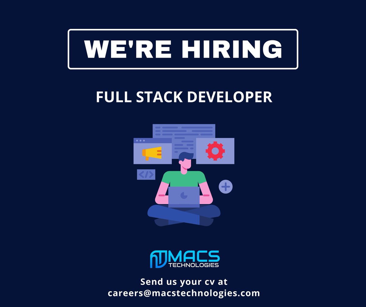 macstechoff's tweet image. We’re expanding our Engineering Team.
MACS Technologies is hiring a Full-Stack Developer who loves clean code, scalable systems &amp;amp; real-world challenges. Build high-performance apps with a product-driven team.
Apply: careers@macstechnologies.com
#HiringNow #FullStackDeveloper