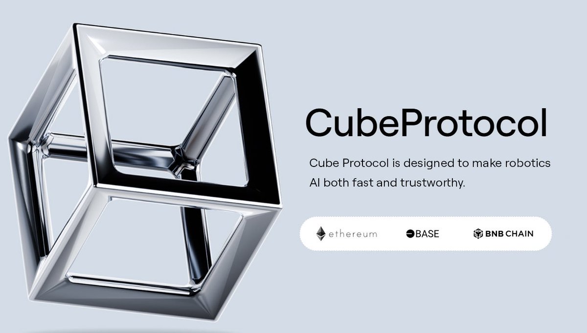 defi_avaxx's tweet image. Tomorrow, 6 PM UTC  $CUBE goes live.

If you missed the DePIN run last year, this is the first real mover of the robotics cycle.
Cube isn’t an experiment it’s a Web2-proven deep-tech project now entering crypto with purpose.

A $30M robotics + AI company building the trust layer…